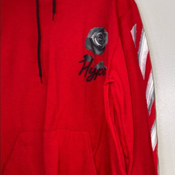 Hype Red Sweatshirt with Bold Stripes - Picture 5 of 13